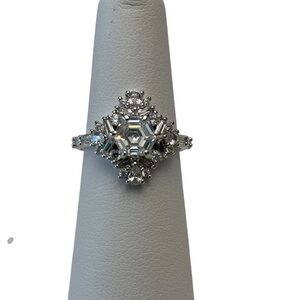 Bomb Party Lumina Ring Size 6 "Within Lustrous Luxe" CZ on Rhodium Plating NIB